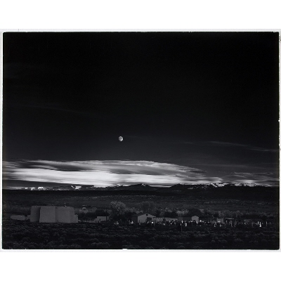 Moonrise Over Hernandez, New Mexico