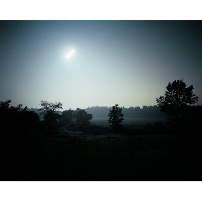 Moon Rising, the Night the Bird was Singing, Carlisle, Massachusetts, from The Meadow series