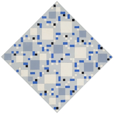 Black-Blue-White Squares