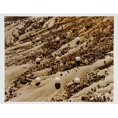 Nine Desert Snowballs, Hell's Half Acre, Wyoming, from the Altered Landscapes portfolio